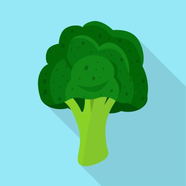 Brokoli ve sebze işareti izole nesne. Brokoli seti ve yeşil stok vektör illüstrasyon.