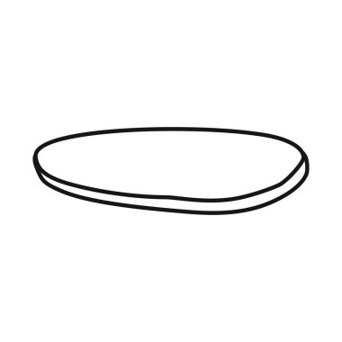 Çörek ve kısmen işaret. Stok için çörek ve ekmek vektör simgesi grafiği.