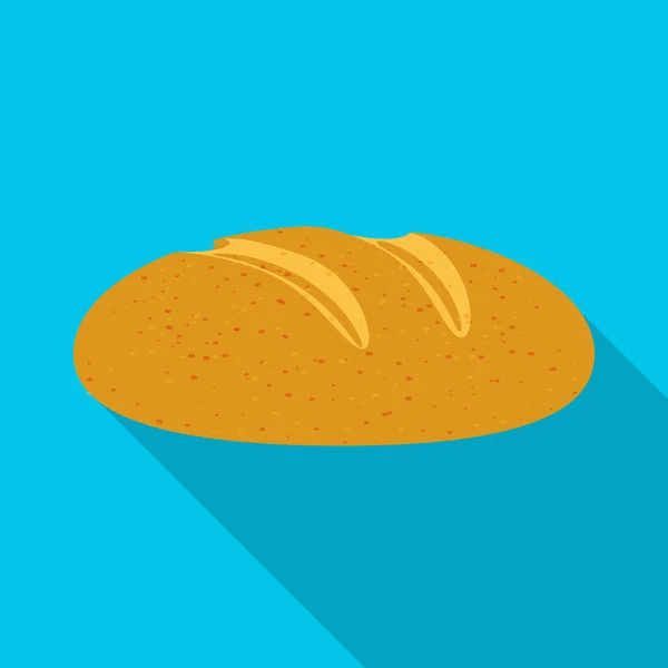 Objet isolé de pain et icône de pain. Ensemble d'icône vectorielle de pain et de tranches pour le stock. — Image vectorielle