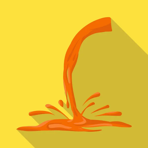 Vector illustration of splash and orange logo. Set of splash and fresh vector icon for stock. — Stockový vektor