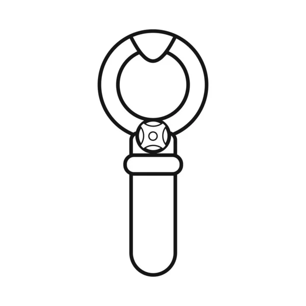 Векторный дизайн открывалки и символа вертепа. Веб-элемент иконки открывателя и вектора винодельни на складе. — стоковый вектор