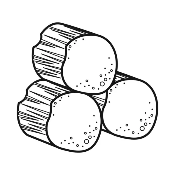 Vector illustration of brown and sugar icon. Web element of brown and cube vector icon for stock. — Archivo Imágenes Vectoriales