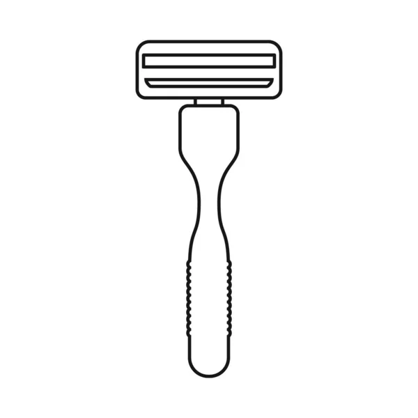Vector illustration of shaver and shave icon. Graphic of shaver and woman stock vector illustration. — Stockvektor