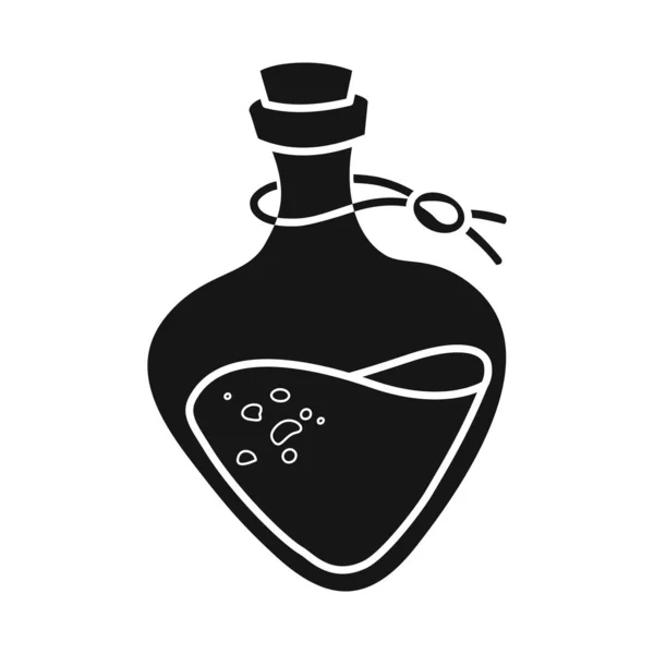 Vector design of potion and elixir logo. Web element of potion and bottle vector icon for stock. — Stockvector