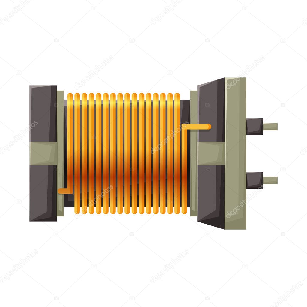 Vector illustration of coil and spiral logo. Graphic of coil and detail vector icon for stock.