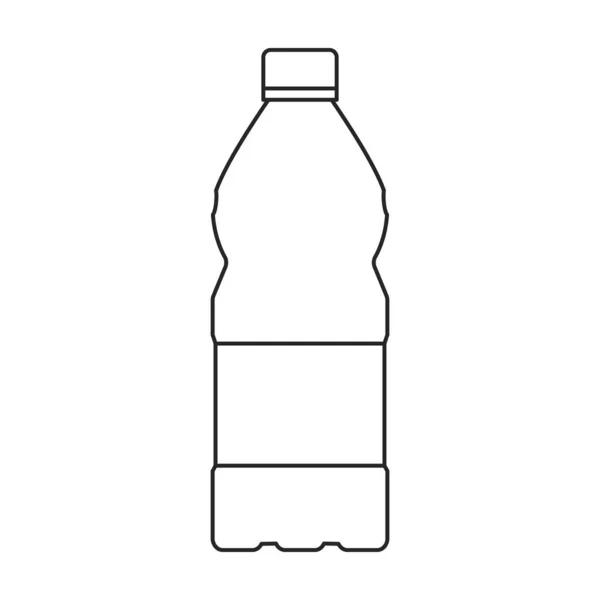 Векторная иконка пластиковой бутылки. Иконка вектора карикатуры изолирована на белом фоне пластиковой бутылки . — стоковый вектор