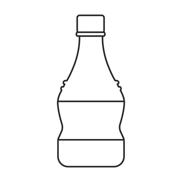 Plastic bottle vector icon.Cartoon vector icon isolated on white background plastic bottle. — Stock Vector