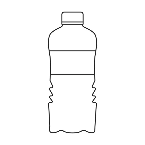 Plastic bottle vector icon.Cartoon vector icon isolated on white background plastic bottle. — Stock Vector