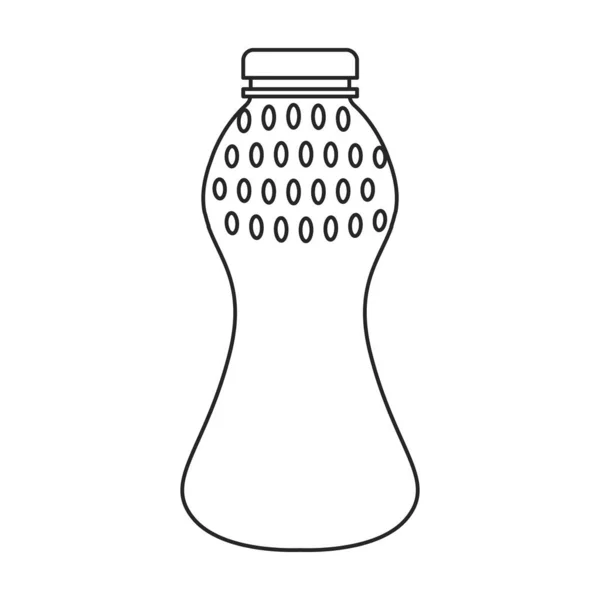 Plastic fles vector icon.Cartoon vector pictogram geïsoleerd op witte achtergrond plastic fles. — Stockvector