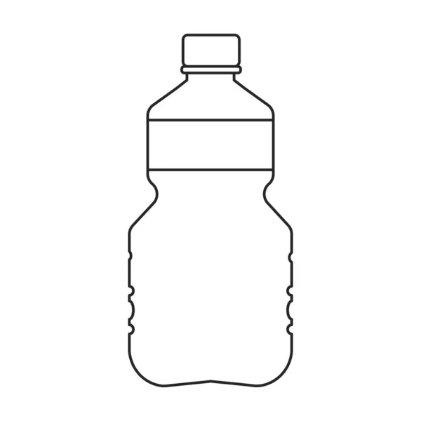 Plastic bottle vector icon.Cartoon vector icon isolated on white background plastic bottle. — Stock Vector