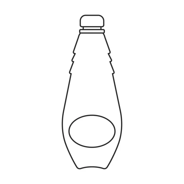 Plastikflasche Vektor icon.Cartoon Vektor Symbol isoliert auf weißem Hintergrund Plastikflasche. — Stockvektor