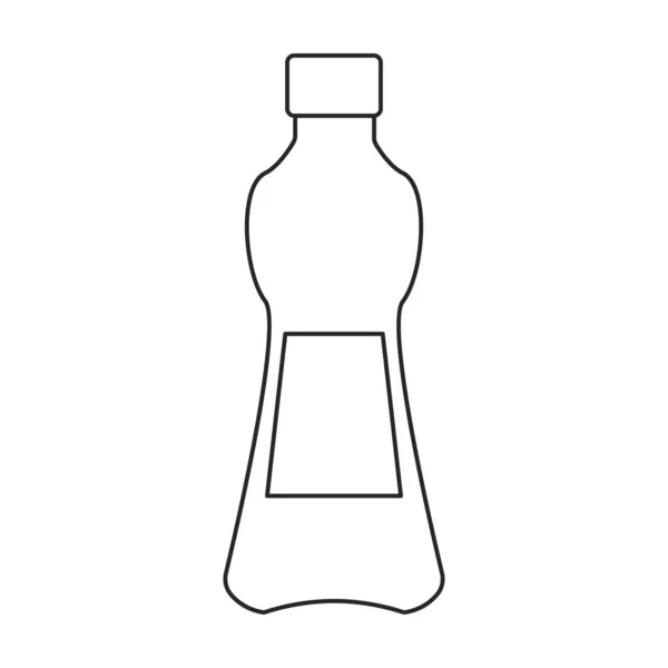 Plastic fles vector icon.Cartoon vector pictogram geïsoleerd op witte achtergrond plastic fles. — Stockvector