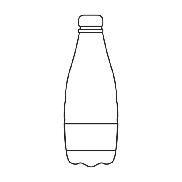 Plastikflasche Vektor icon.Cartoon Vektor Symbol isoliert auf weißem Hintergrund Plastikflasche. — Stockvektor
