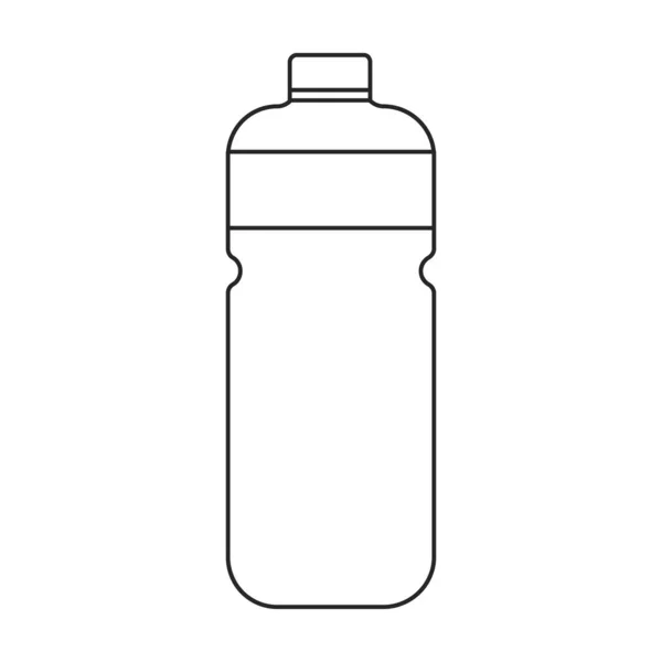 塑料瓶子图标.在白色背景塑料瓶上隔离的卡通矢量图标. — 图库矢量图片