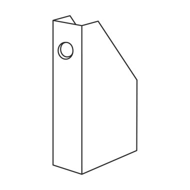 Tahta kutu vektör simgesi. Taslak vektör simgesi beyaz arkaplan tahta kutusunda izole edildi.