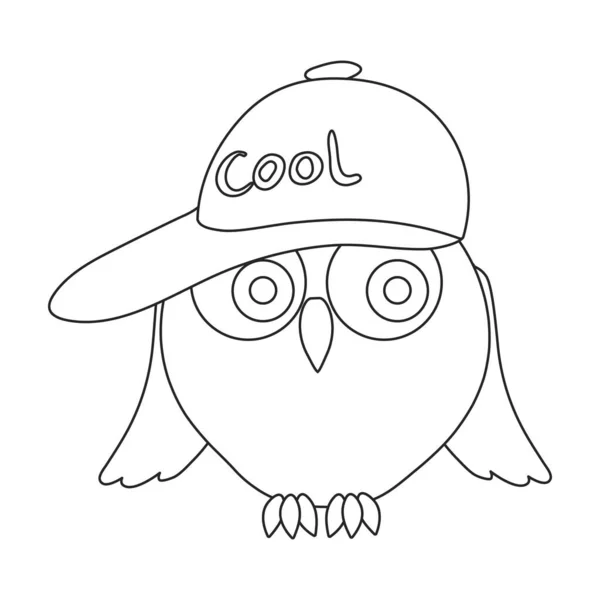 Owl vector icon.Outline vector icon 외장 부엉이에 분리 됨. — 스톡 벡터