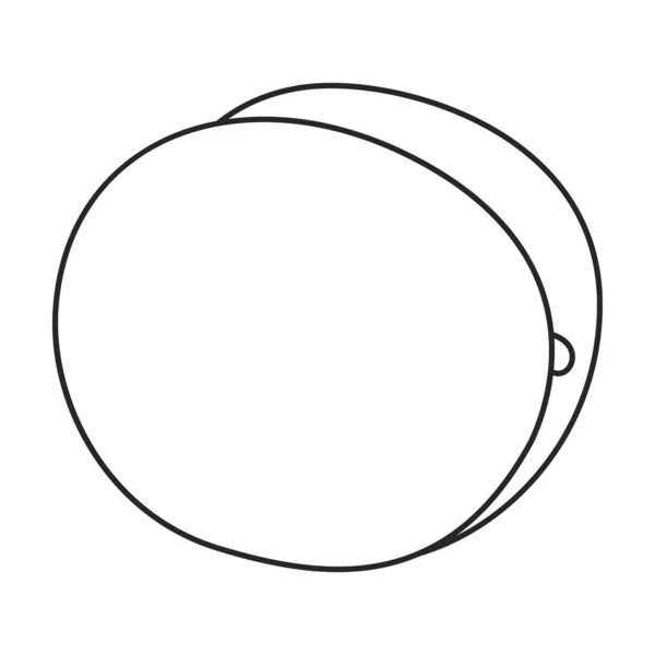 Icône vectorielle séchée abricot. Décrivez l'icône vectorielle isolée sur fond blanc abricot séché. — Image vectorielle