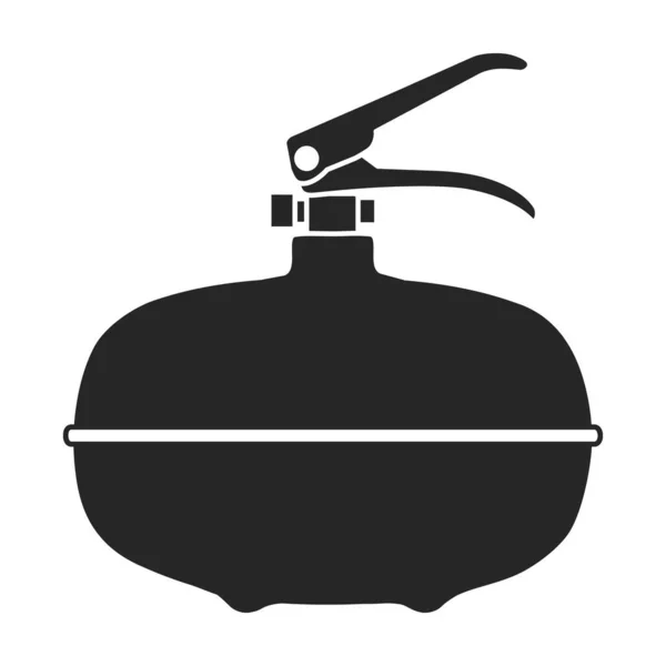 Feuerlöscher Vektor icon.Black Vektor Symbol isoliert auf weißem Hintergrund Feuerlöscher. — Stockvektor