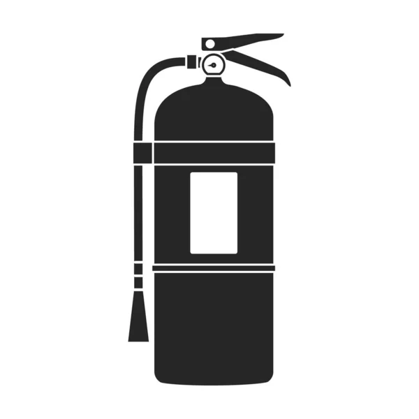 Icono de vector extintor de incendios. Icono de vector negro aislado en el extintor de fuego de fondo blanco. — Archivo Imágenes Vectoriales