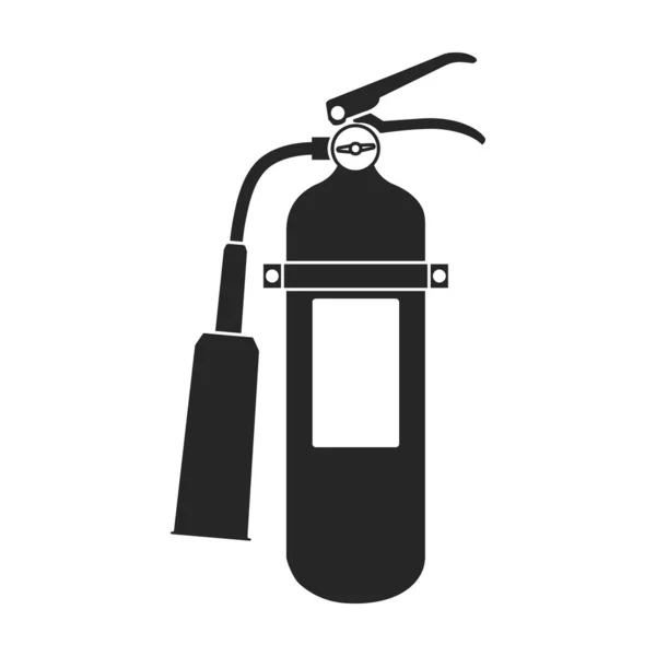 Icono de vector extintor de incendios. Icono de vector negro aislado en el extintor de fuego de fondo blanco. — Archivo Imágenes Vectoriales
