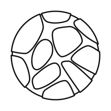 Asteroit ve ateş ikonunun izole nesnesi. Asteroit ve top vektör illüstrasyonunun web ögesi.