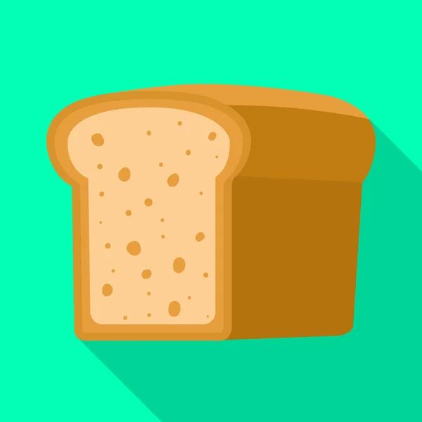Design vetorial do logotipo do pão e do pão. Coleta de pão e ícone de vetor de fatia para estoque. — Vetor de Stock