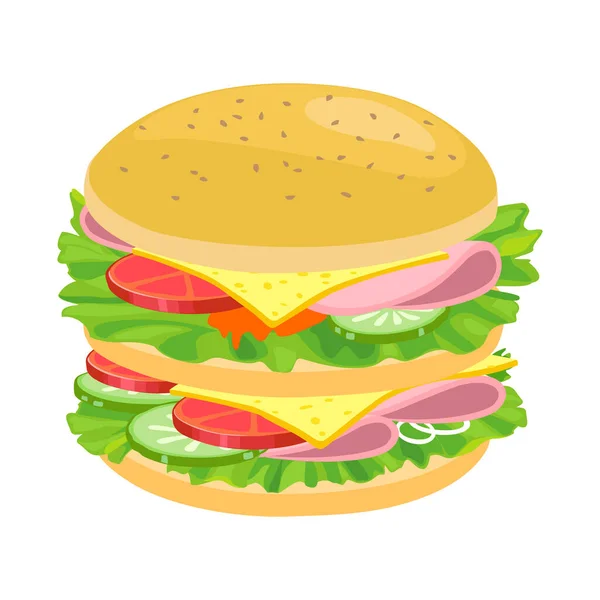 Objet isolé de pain et hamburger signe. Élément Web de pain et icône vectorielle de dinde pour le stock. — Image vectorielle