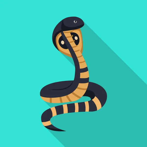 A kobra és a király ikonjának elszigetelt tárgya. Web eleme kobra és fej stock szimbólum web. — Stock Vector