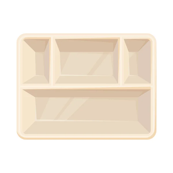 Векторна ілюстрація контейнера та картонного знака. Графіка контейнера та символу харчового запасу для Інтернету . — стоковий вектор