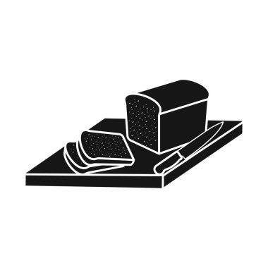 Ekmek ve tahta sembolünün vektör tasarımı. Stok için ekmek ve ağaç vektör simgesi.