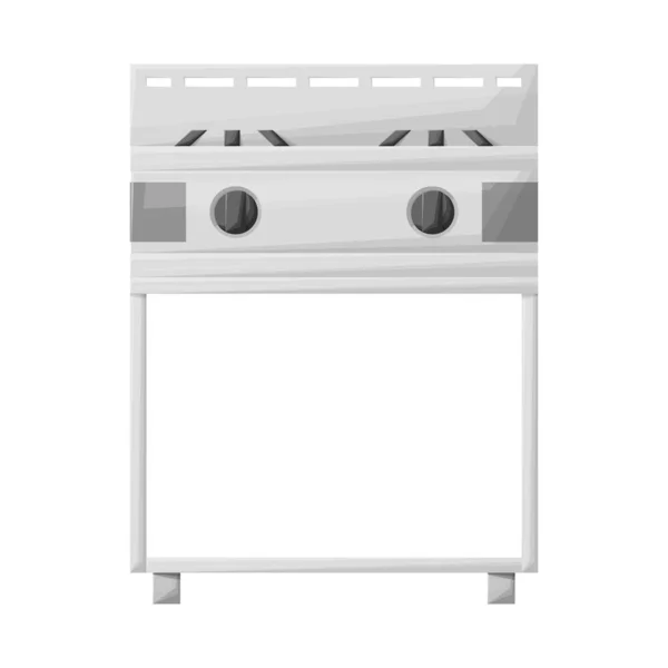 Illustration vectorielle du poêle et icône du four. Élément Web de cuisinière et icône vectorielle ustensiles de cuisine pour stock. — Image vectorielle