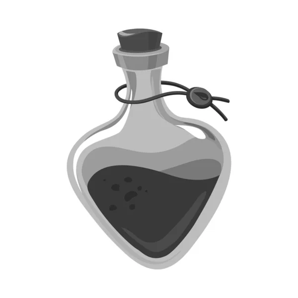 Illustration vectorielle de potion et logo de l'élixir. Élément Web de potion et bouteille illustration vectorielle de stock. — Image vectorielle