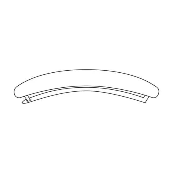 Jakobsmuschel-Vektorsymbol. Umrissvektorsymbol isoliert auf weißem Hintergrund Jakobsmuschel. — Stockvektor