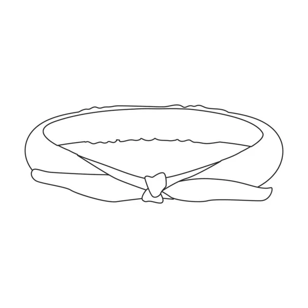 Icona vettoriale del cerchio. Icona vettoriale del contorno isolata sul cerchio di sfondo bianco. — Vettoriale Stock