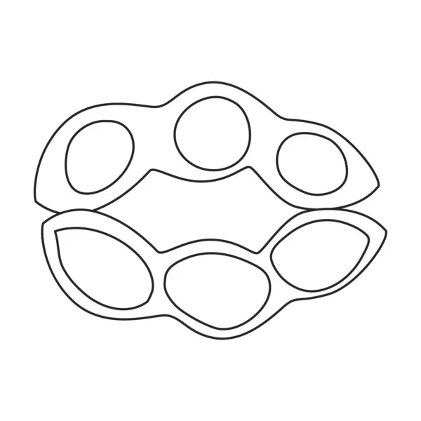 Icône vectorielle du soja.Décrivez l'icône vectorielle isolée sur du soja de fond blanc. — Image vectorielle