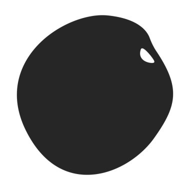 Kayısı kurutulmuş vektör simgesi. Siyah vektör simgesi beyaz arkaplan kayısı üzerinde izole edilmiş..