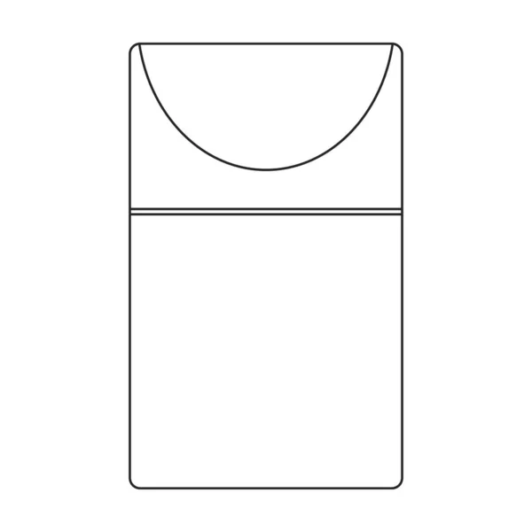 Icône vectorielle de la boîte à ordures Décrivez l'icône vectorielle isolée sur fond blanc. — Image vectorielle