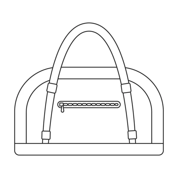Erkek torba vektör simgesi. Beyaz arkaplan erkek çantasındaki ana vektör simgesi izole edildi. — Stok Vektör