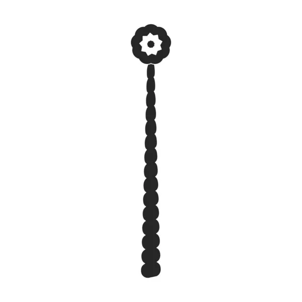 Varita mágica icono vectorial. Icono vectorial negro aislado sobre fondo blanco varita mágica. — Vector de stock