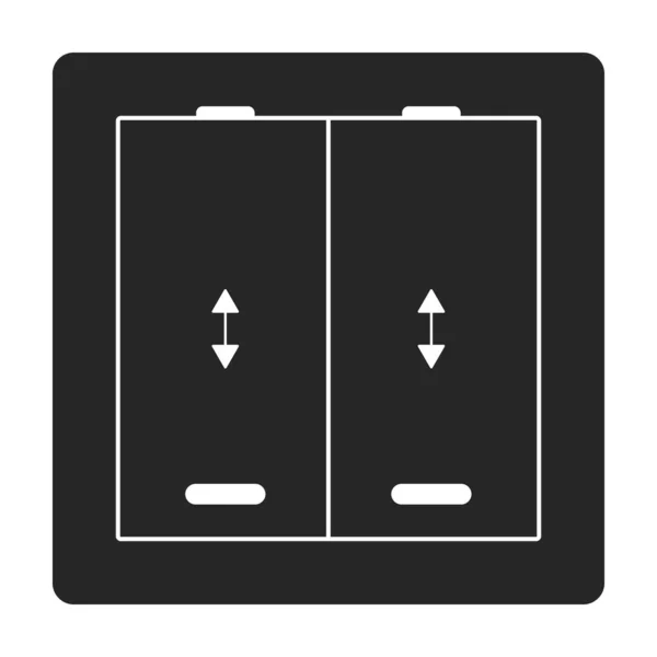 Sockel des Schalter-Vektor-Symbol.Schwarzes Vektor-Symbol isoliert auf weißem Hintergrund Sockel des Schalters. — Stockvektor
