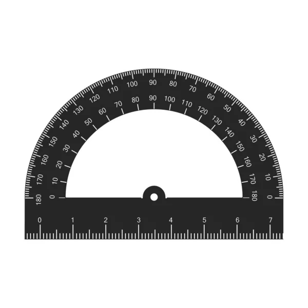 Lineal-Vektor icon.Black Vektor-Symbol isoliert auf weißem Hintergrund Lineal. — Stockvektor