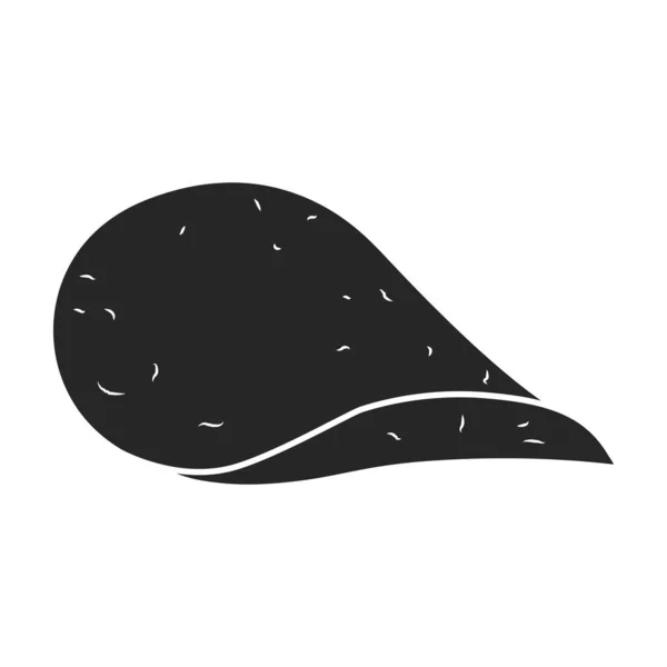 Icono de vector de papas fritas icon.Black vector aislado en el fondo blanco papas fritas. — Archivo Imágenes Vectoriales