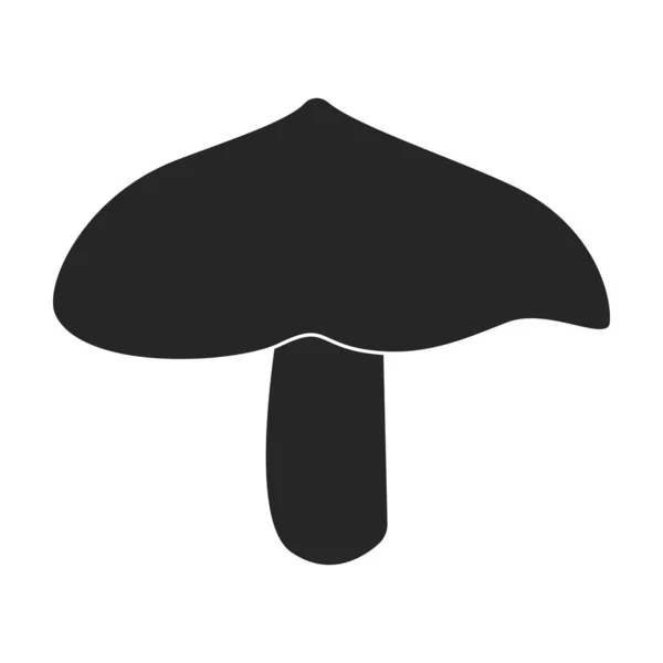 Icono de vector Amanita. Icono de vector negro aislado sobre fondo blanco amanita. — Archivo Imágenes Vectoriales