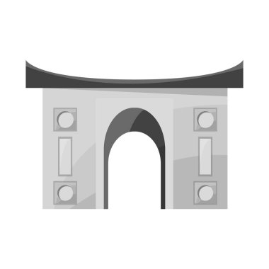 İnşaat ve Vietnam logosu için izole bir obje. Ağ için yapı ve hisse senedi sembolü koleksiyonu.