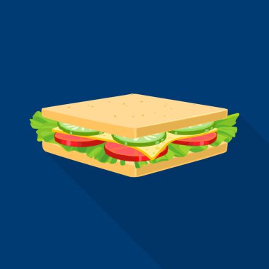 İzole edilmiş hamburger ve sandviç sembolü. Stok için Web element burger ve tost vektörü simgesi.