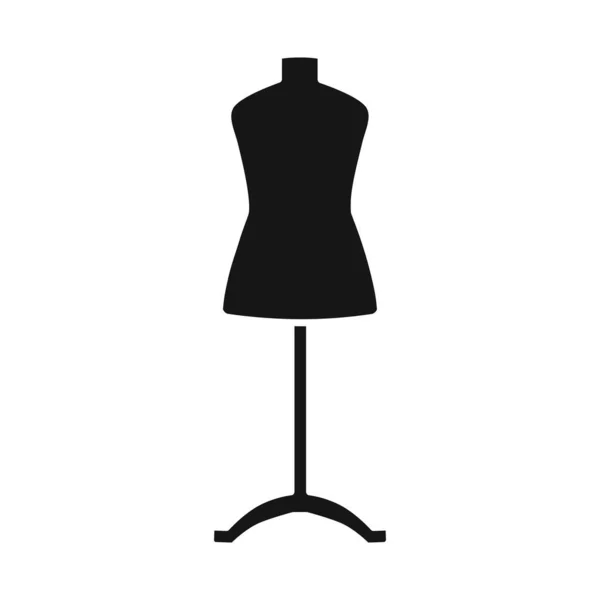 Vector illustratie van dummy en vrouwelijk teken. Web element van dummy en rack vector icoon voor stock. — Stockvector