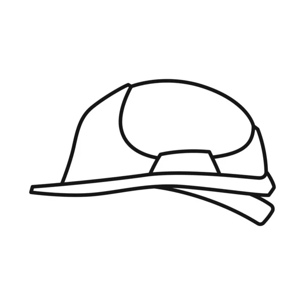 Diseño vectorial de casco y signo de sombrero. Gráfico de casco y el icono de vector hardhat para stock. — Vector de stock
