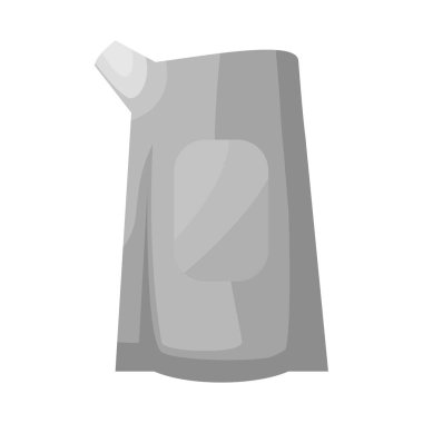 Konteynır ve soda ikonunun vektör çizimi. Ağ için konteyner ve vitamin stoku sembolü koleksiyonu.