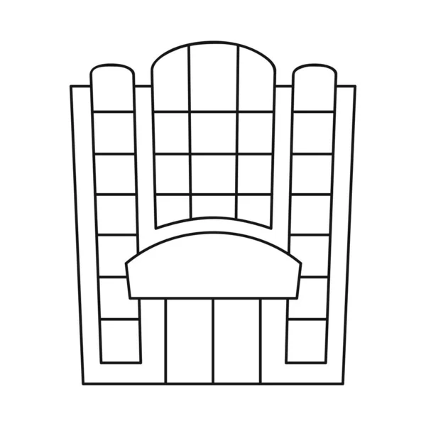 Векторная иллюстрация эмпориума и логотипа магазина. Набор эмпориевых и современных векторных иллюстраций. — стоковый вектор