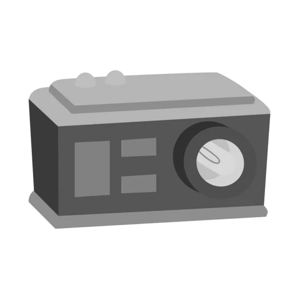 Diseño vectorial de foco e icono de la foto. Elemento web de foco y símbolo de stock de efecto para web . — Vector de stock